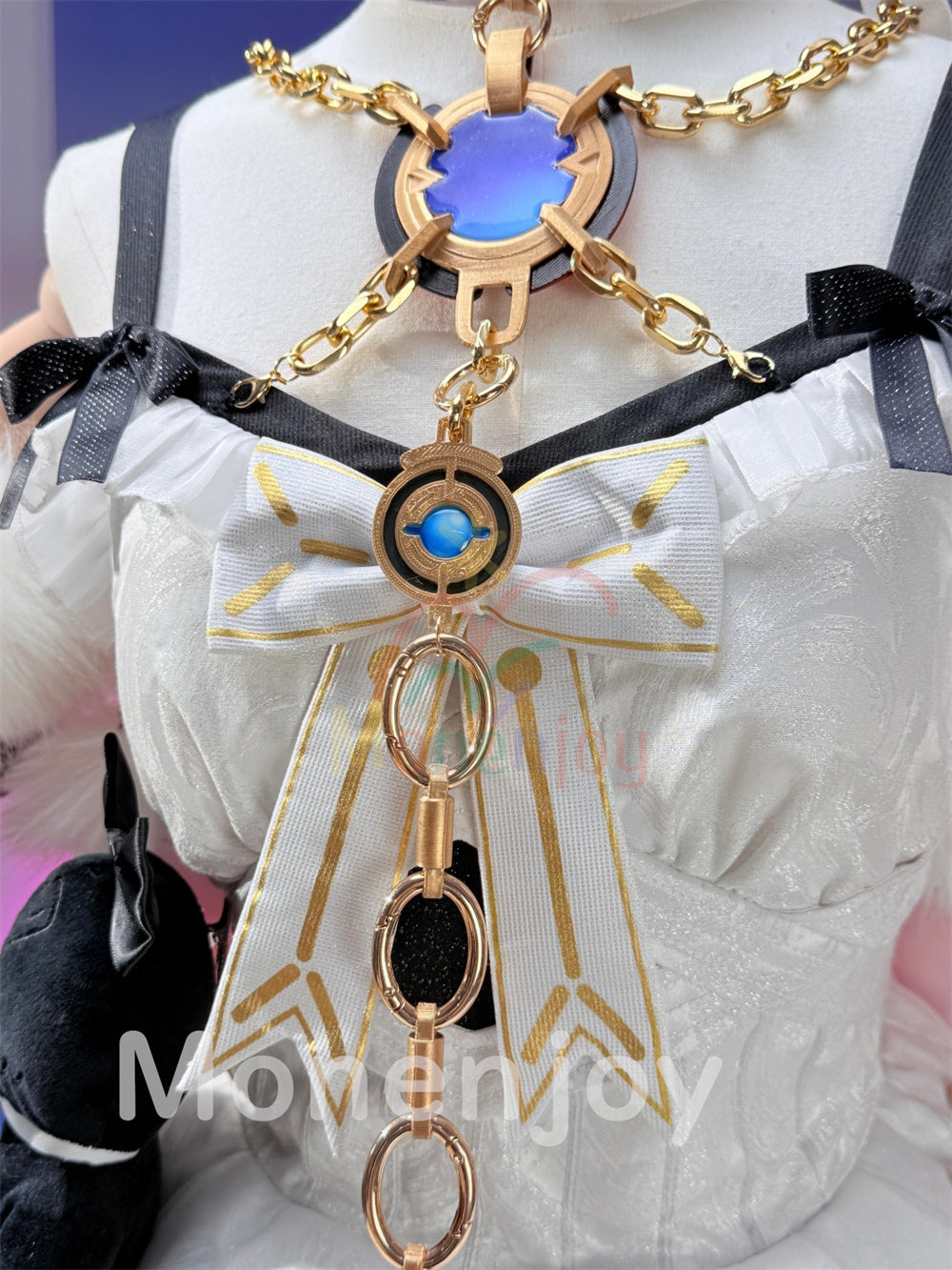 Monenjoy　鳴潮　ダーニャ　コスプレ衣装　合金製パーツUp　植毛生地ドレス　礼服風　イベント舞台対応 MONENJOY