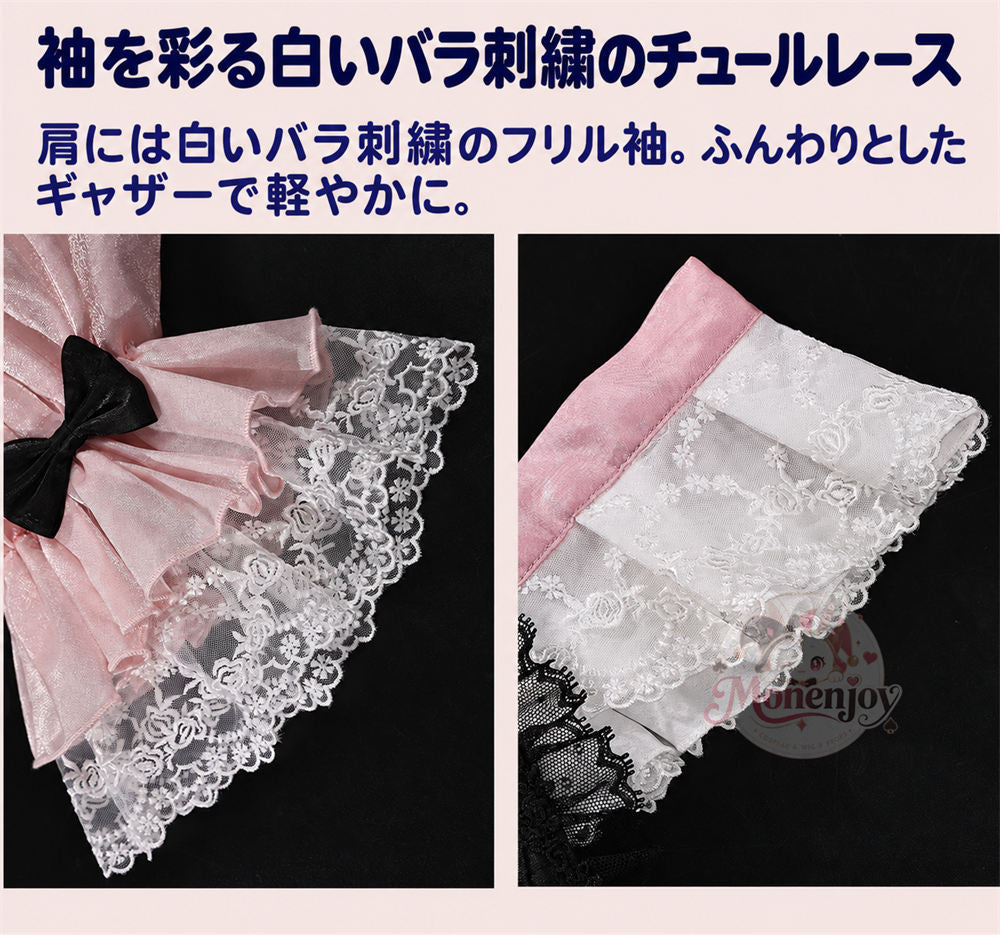 Monenjoy 魔法少女まどか☆マギカ　鹿目まどか コスプレ衣装｜Magia Day 2026 ドレス・サテン・3Dプリント装飾 まどマギ　ドレス