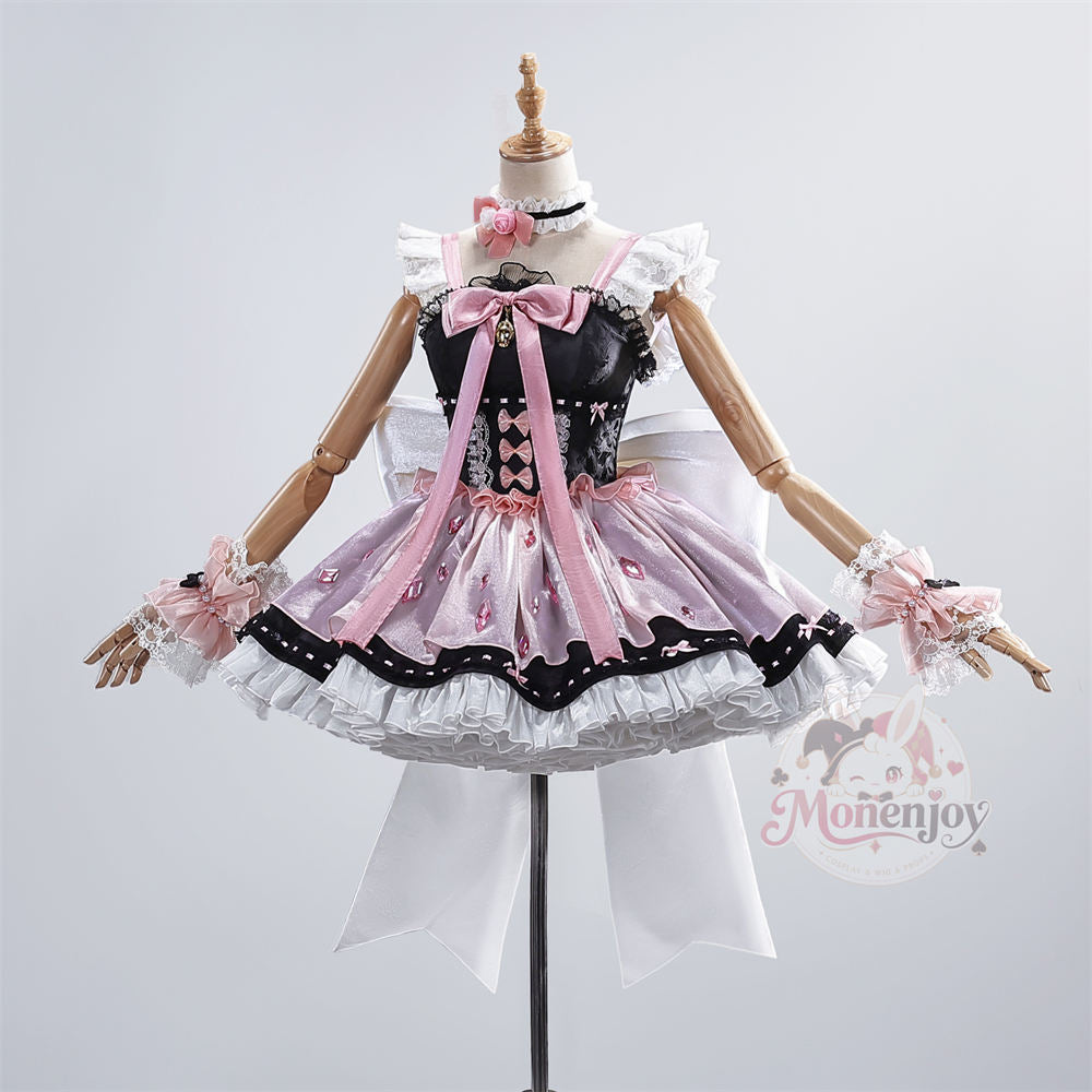Monenjoy 魔法少女まどか☆マギカ　鹿目まどか コスプレ衣装｜Magia Day 2026 ドレス・サテン・3Dプリント装飾 まどマギ　ドレス