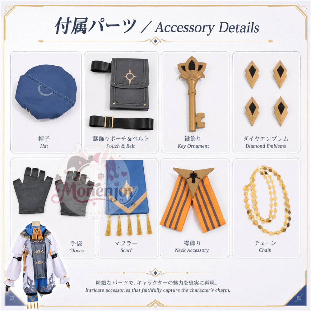 Monenjoy NTE エドガー コスプレ衣装 ネバエバ コスチューム イベント・舞台対応 仮装用高品質フルセット MONENJOY
