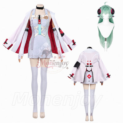 Monenjoy　NTE イロヒ　コスプレ衣装　プリント印刷　ネバエバ　コスチューム　光輪＋角が別途追加 Monenjoy
