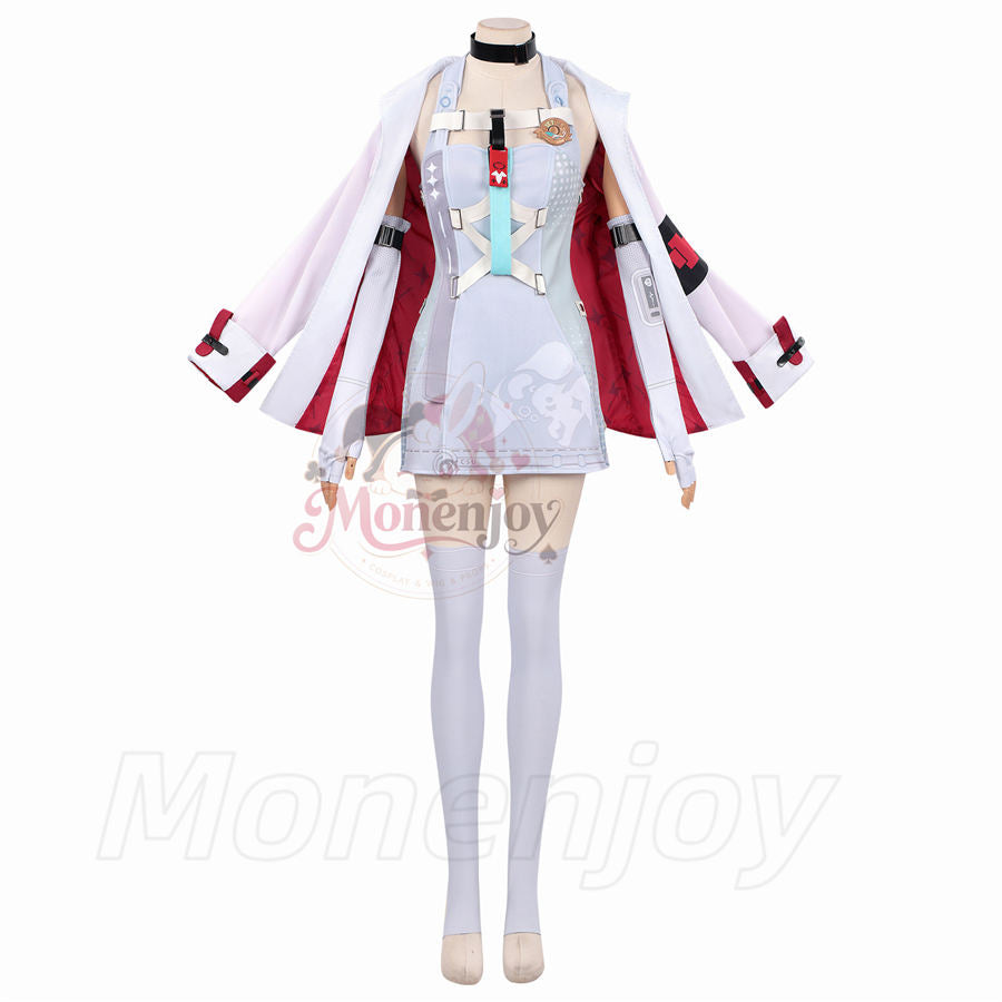 Monenjoy　NTE イロヒ　コスプレ衣装　プリント印刷　ネバエバ　コスチューム　光輪＋角が別途追加 Monenjoy