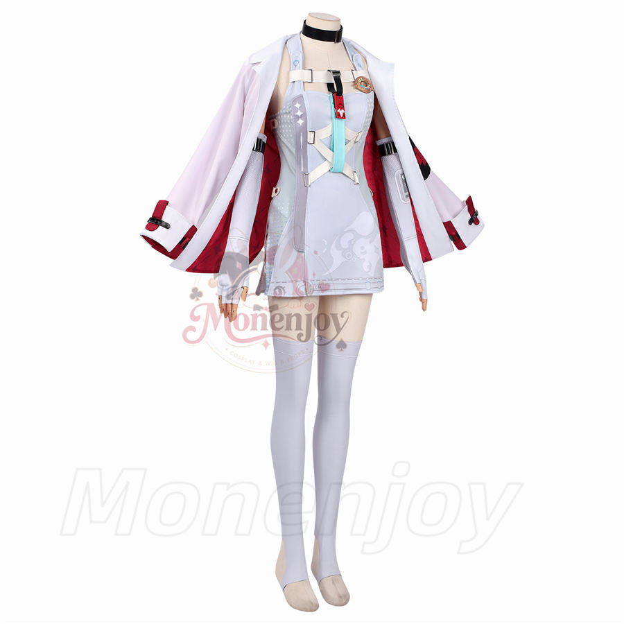 Monenjoy　NTE イロヒ　コスプレ衣装　プリント印刷　ネバエバ　コスチューム　光輪＋角が別途追加 Monenjoy
