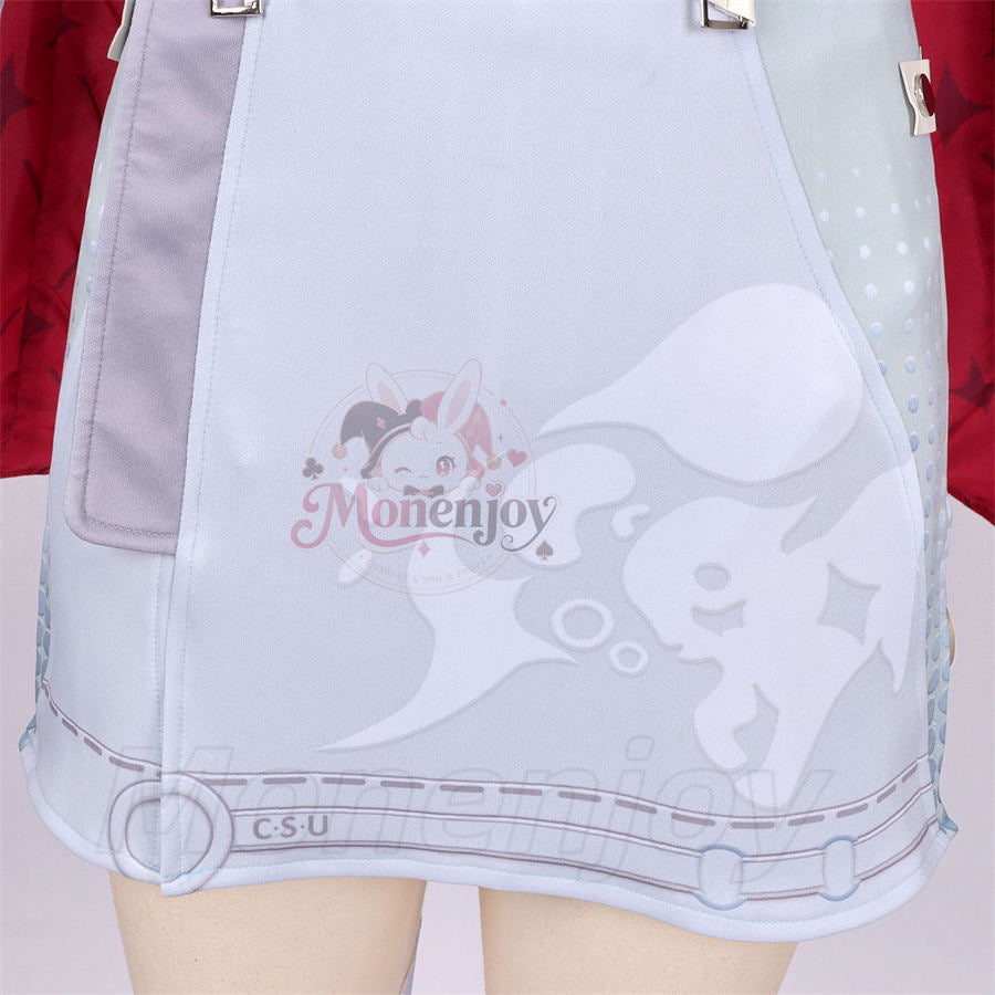 Monenjoy　NTE イロヒ　コスプレ衣装　プリント印刷　ネバエバ　コスチューム　光輪＋角が別途追加 Monenjoy