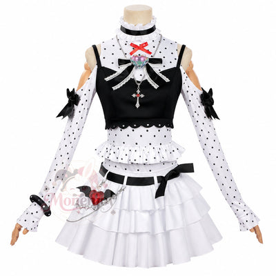 Monenjoy NTE　レクイエム 白黒メルヘン レクイエム コスプレ ネバエバ　仮装　部着風　ロリータ風 MONENJOY