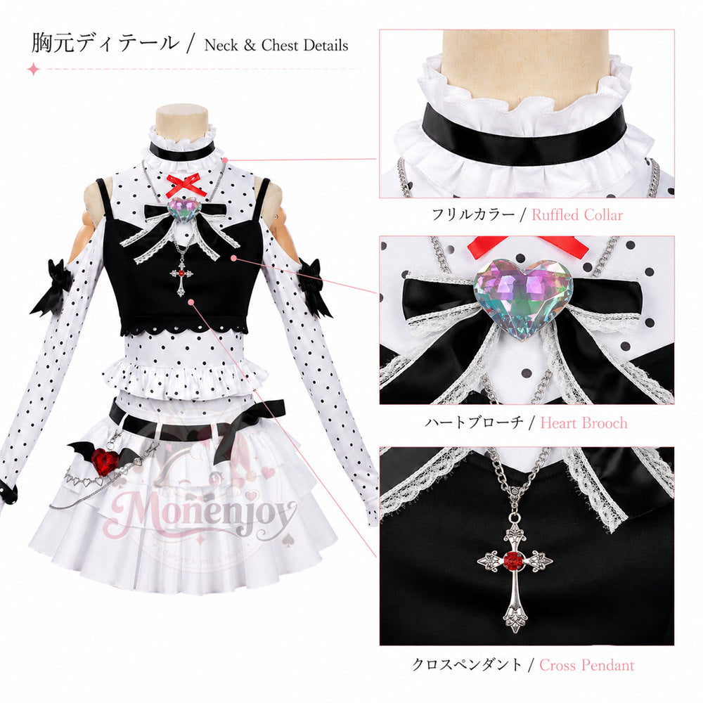 Monenjoy NTE　レクイエム 白黒メルヘン レクイエム コスプレ ネバエバ　仮装　部着風　ロリータ風 MONENJOY