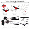 Monenjoy NTE　レクイエム 白黒メルヘン レクイエム コスプレ ネバエバ　仮装　部着風　ロリータ風 MONENJOY