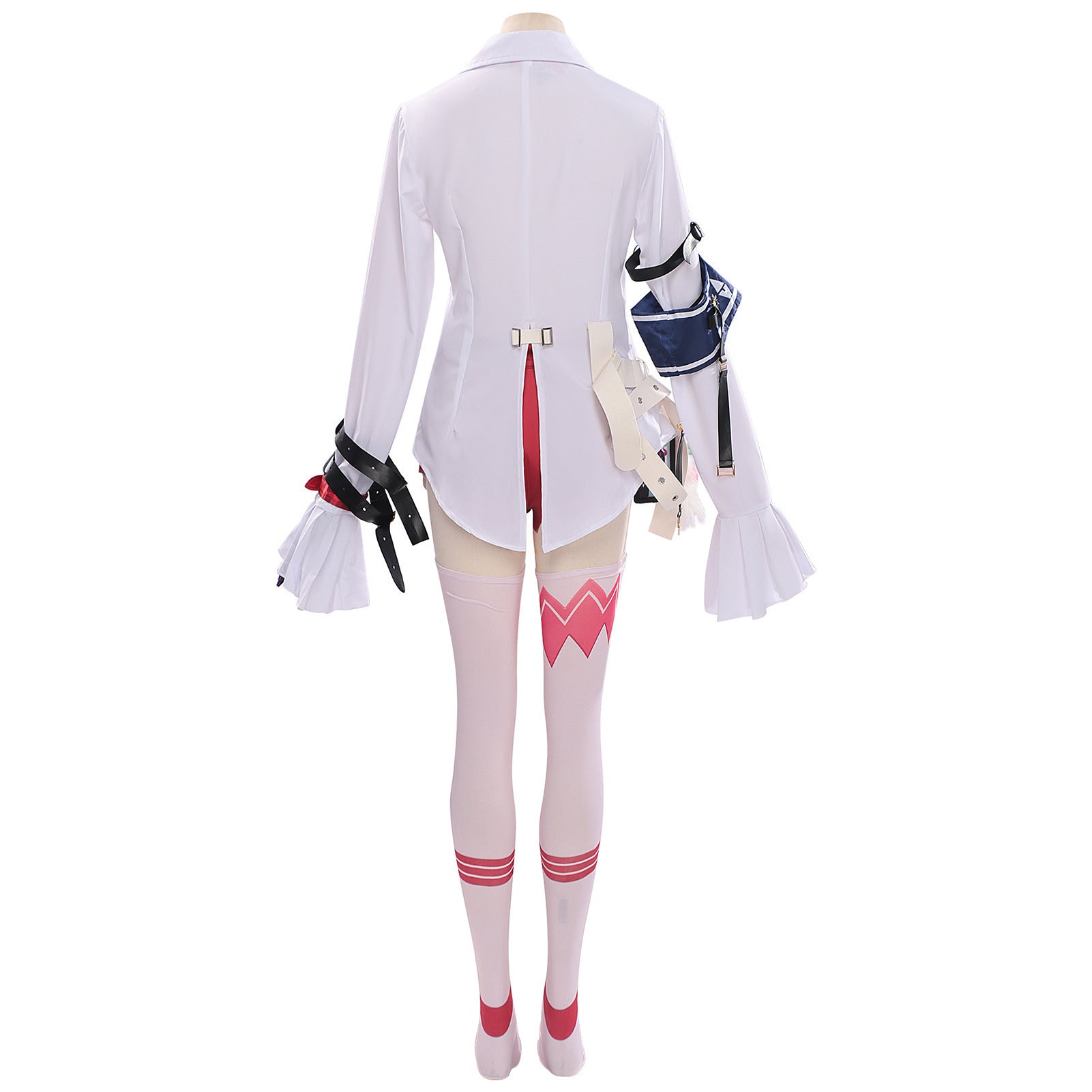 Monenjoy NTE ネバエバ 真紅 コスプレ衣装 尻尾付き ポリエステル　3dプリント印刷　コスチューム イベント対応 MONENJOY