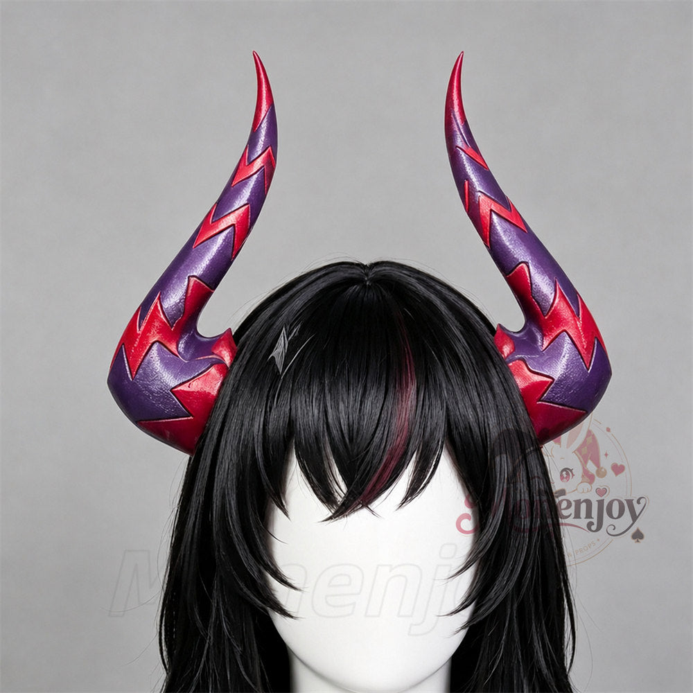 Monenjoy NTE ネバエバ 真紅 コスプレ道具　PLA材質　角　髪飾　ヘアバンド　ヘアアクセサリー　萌えグッズ MONENJOY