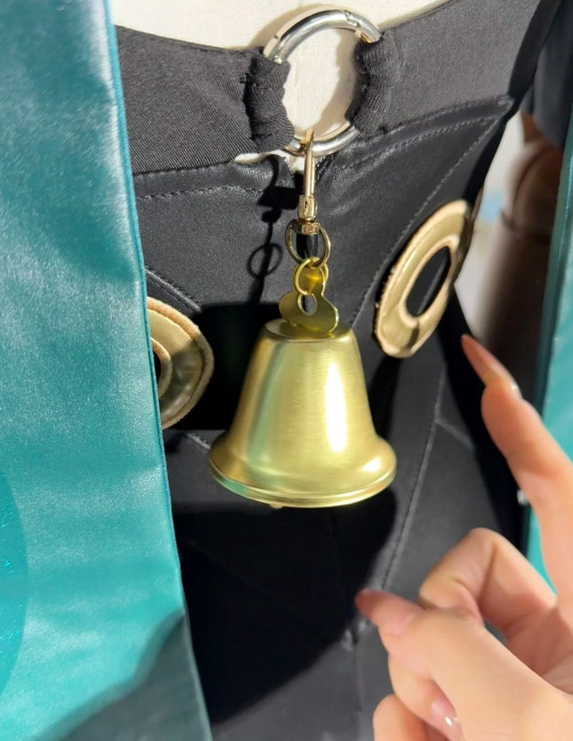 Monenjoy ゼンゼロ リュシア・エロウェン コスプレ衣装 金属パーツ 発光ギミック 鈴付き コスチューム