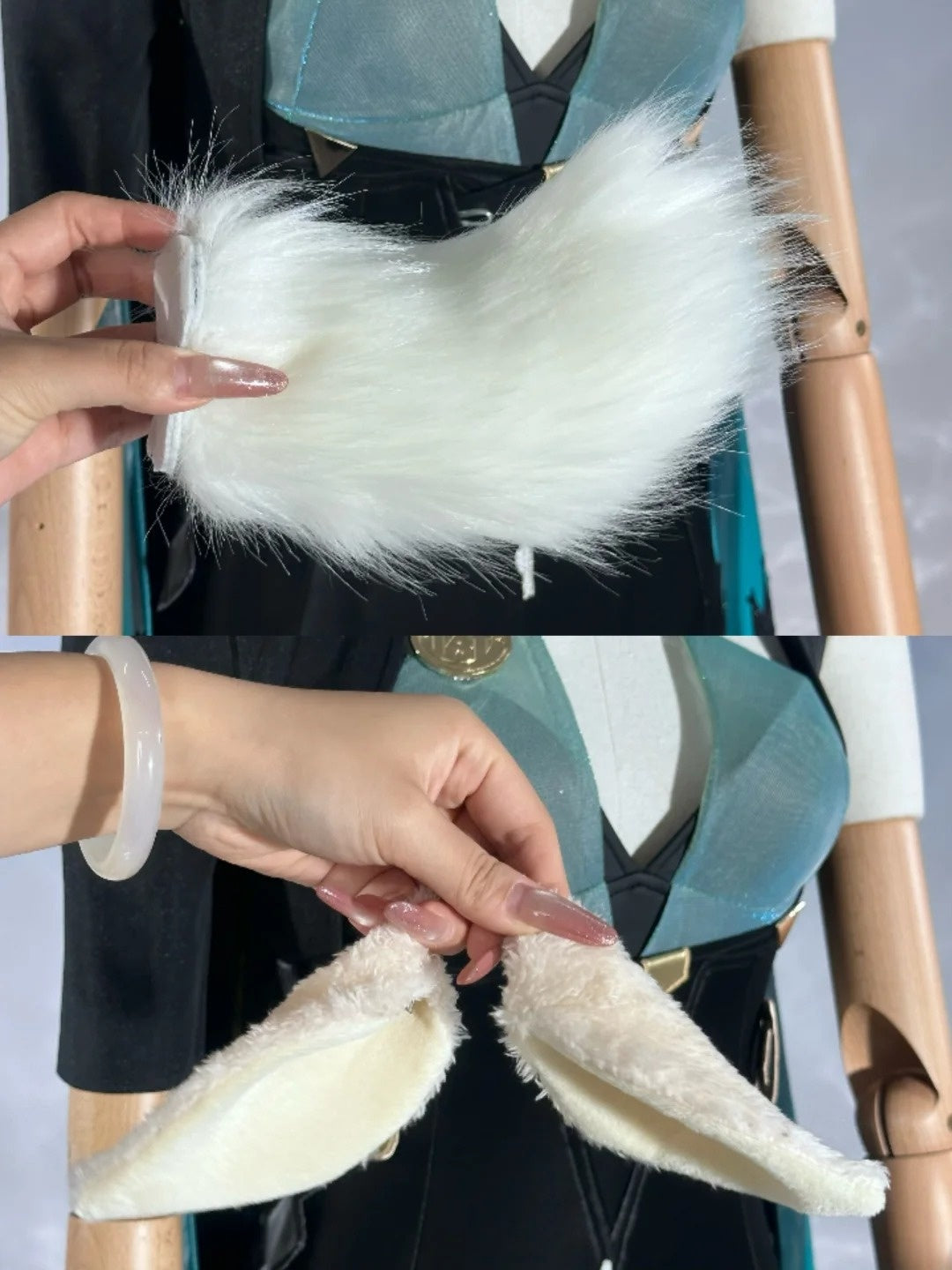 Monenjoy ゼンゼロ リュシア・エロウェン コスプレ衣装 金属パーツ 発光ギミック 鈴付き コスチューム