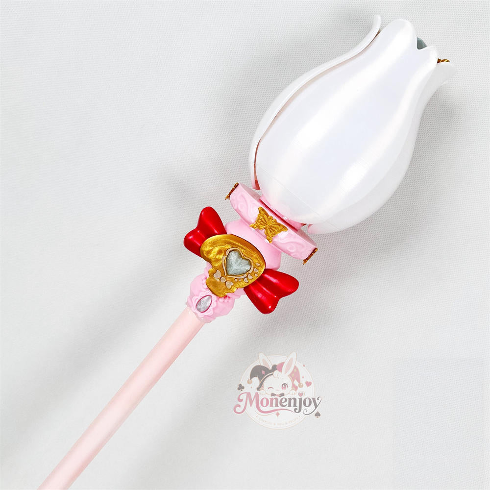 Monenjoy 名探偵プリキュア！森亜るるか キュアアルカナ・シャドウ 法杖 135cm｜コスプレ道具 開閉式・固定式 MONENJOY