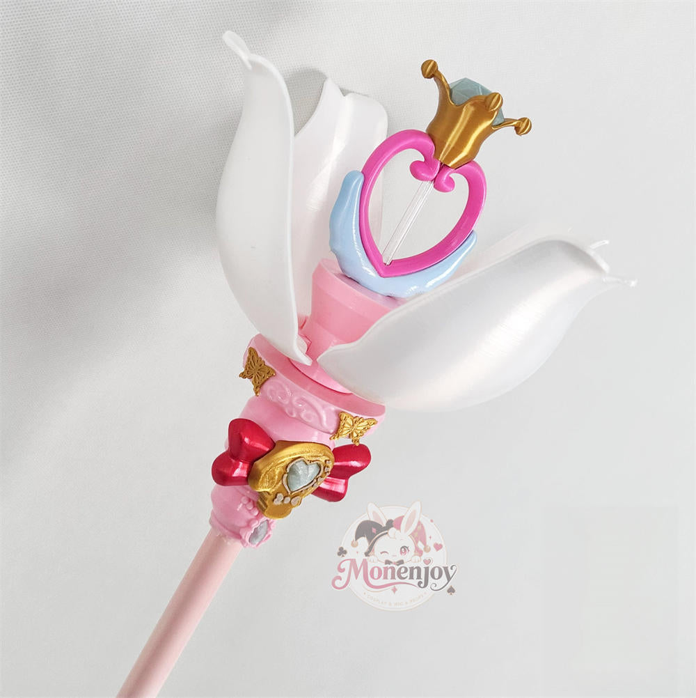 Monenjoy 名探偵プリキュア！森亜るるか キュアアルカナ・シャドウ 法杖 135cm｜コスプレ道具 開閉式・固定式 MONENJOY