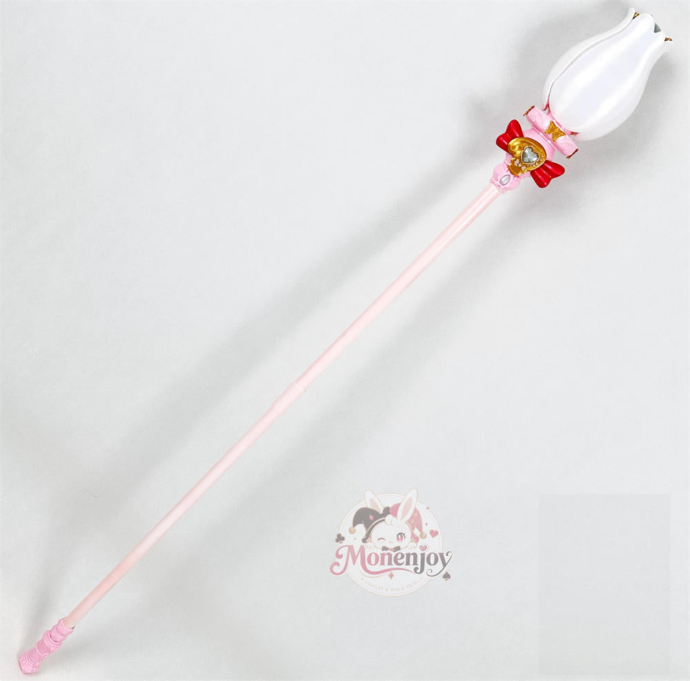 Monenjoy 名探偵プリキュア！森亜るるか キュアアルカナ・シャドウ 法杖 135cm｜コスプレ道具 開閉式・固定式 MONENJOY