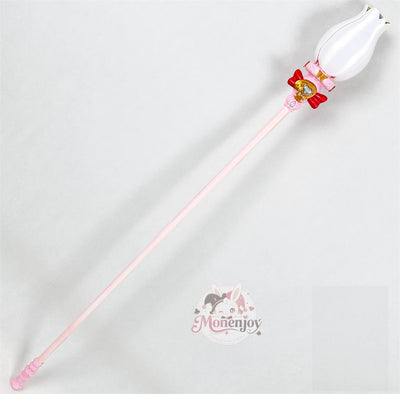 Monenjoy 名探偵プリキュア！森亜るるか キュアアルカナ・シャドウ 法杖 135cm｜コスプレ道具 開閉式・固定式 MONENJOY