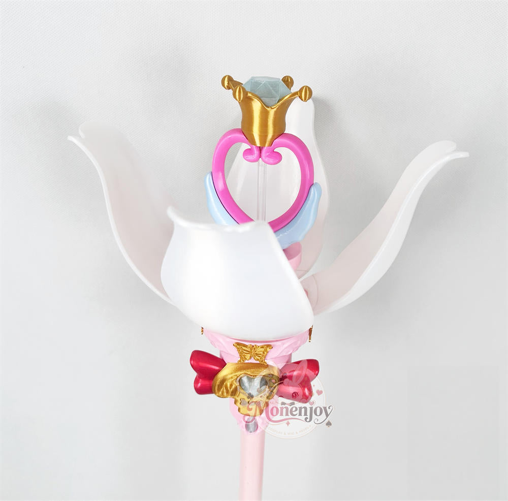 Monenjoy 名探偵プリキュア！森亜るるか キュアアルカナ・シャドウ 法杖 135cm｜コスプレ道具 開閉式・固定式 MONENJOY
