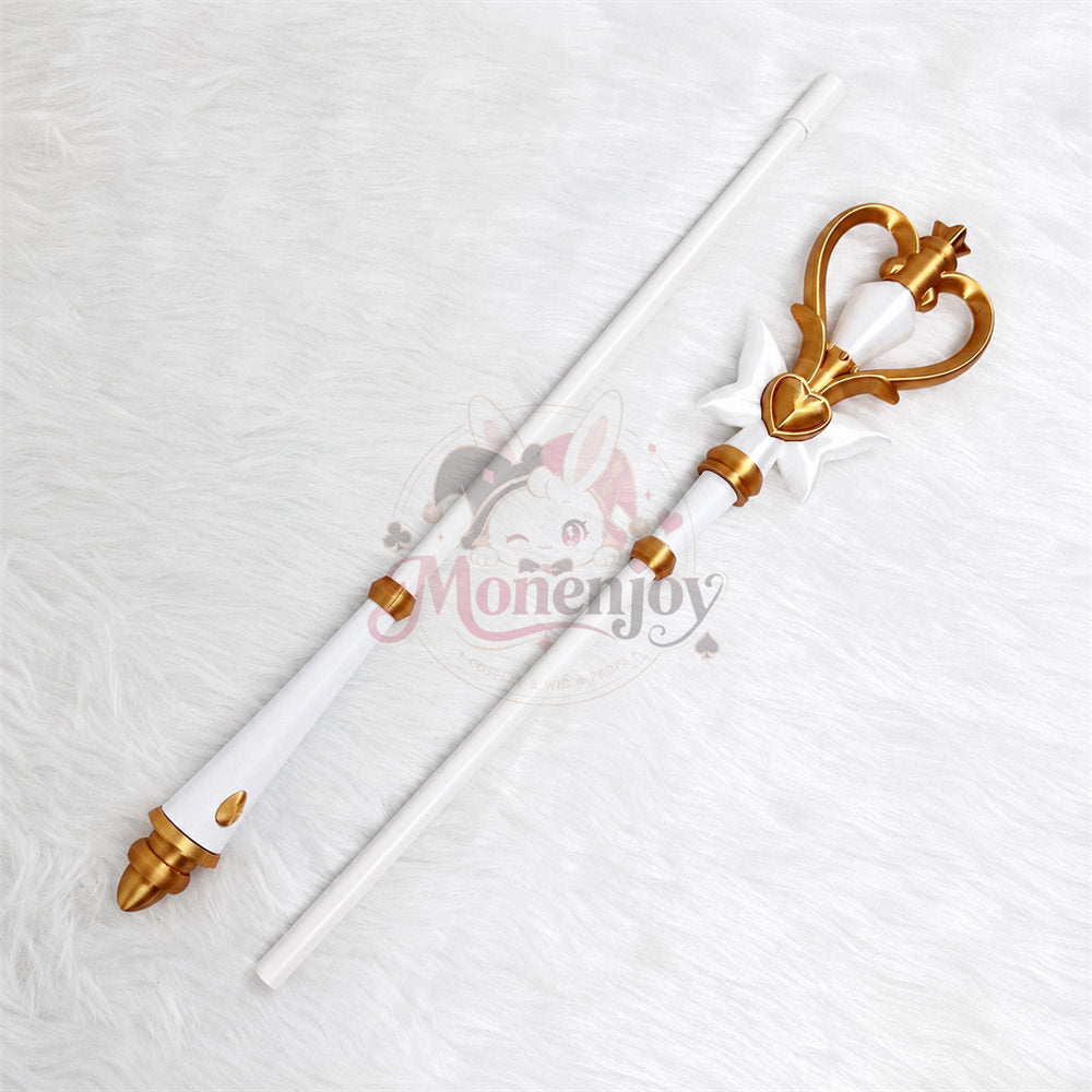 Monenjoy 名探偵プリキュア！ 森亜るるか／キュアアルカナ・シャドウ ティアアルカナロッド  140cm コスプレ道具 軽量PLA製・分割式