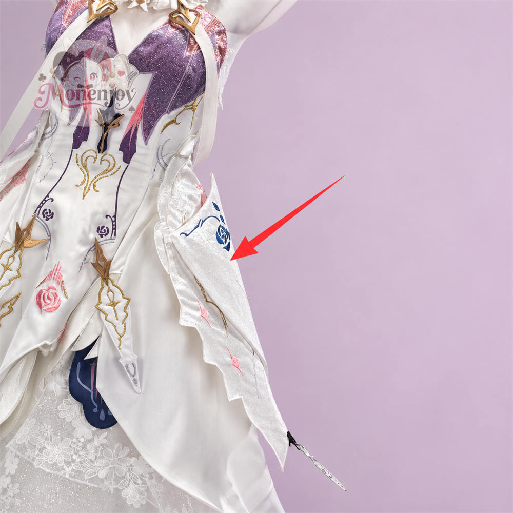 Monenjoy パニシング：グレイレイヴン ルシア・誓焔 　コスプレ衣装　朝日に誓う永遠　花嫁風　コスチューム MONENJOY