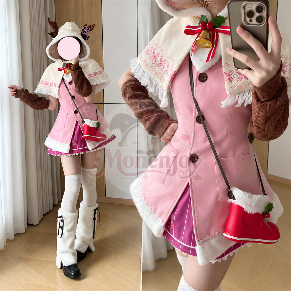Monenjoy リゼロ レム＆ラム クリスマス コスプレ衣装｜サンタ衣装 MONENJOY