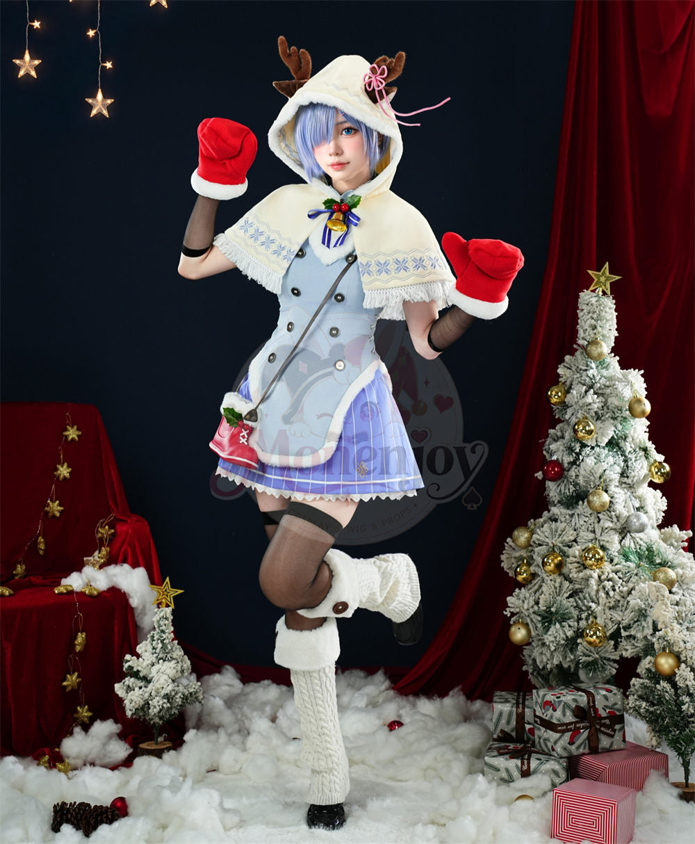 Monenjoy リゼロ レム＆ラム クリスマス コスプレ衣装｜サンタ衣装 MONENJOY