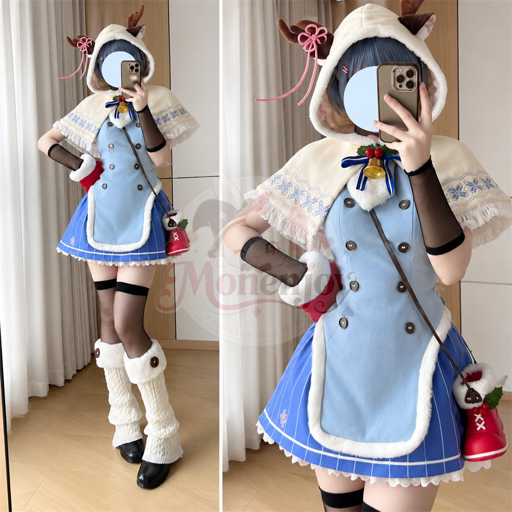 Monenjoy リゼロ レム＆ラム クリスマス コスプレ衣装｜サンタ衣装 MONENJOY