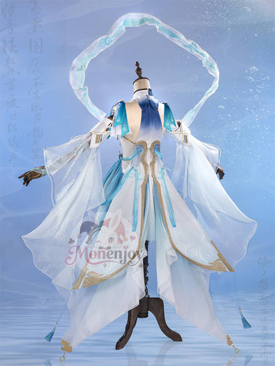 第一弾受注　Monenjoy　鳴潮 清宵　コスプレ衣装　セイショウ　3dPLA材質パーツ　髪飾発光対応可能　コスチューム Monenjoy