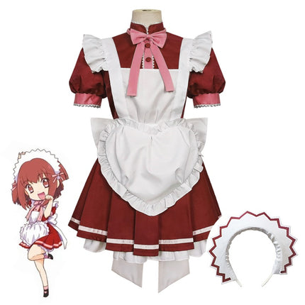 Monenjoy アニメ 東京ミュウミュウ にゅ～ 桃宮 いちご 藍沢 みんと 碧川 れたす 黄 歩鈴 ミュウプリン 藤原 ざくろ カフェ服　コスプレ　メイド服　可愛い　ハロウィン - Monenjoy