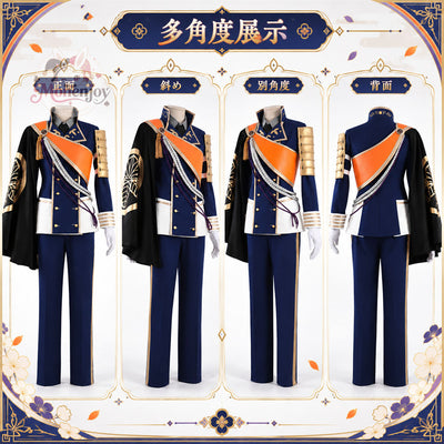 Monenjoy  刀剣乱舞 一期一振 コスプレ衣装セット キャラクター再現・仮装  男女兼用　コスチューム　オーダーメイド対応　舞台服 製造20ー30日 MONENJOY