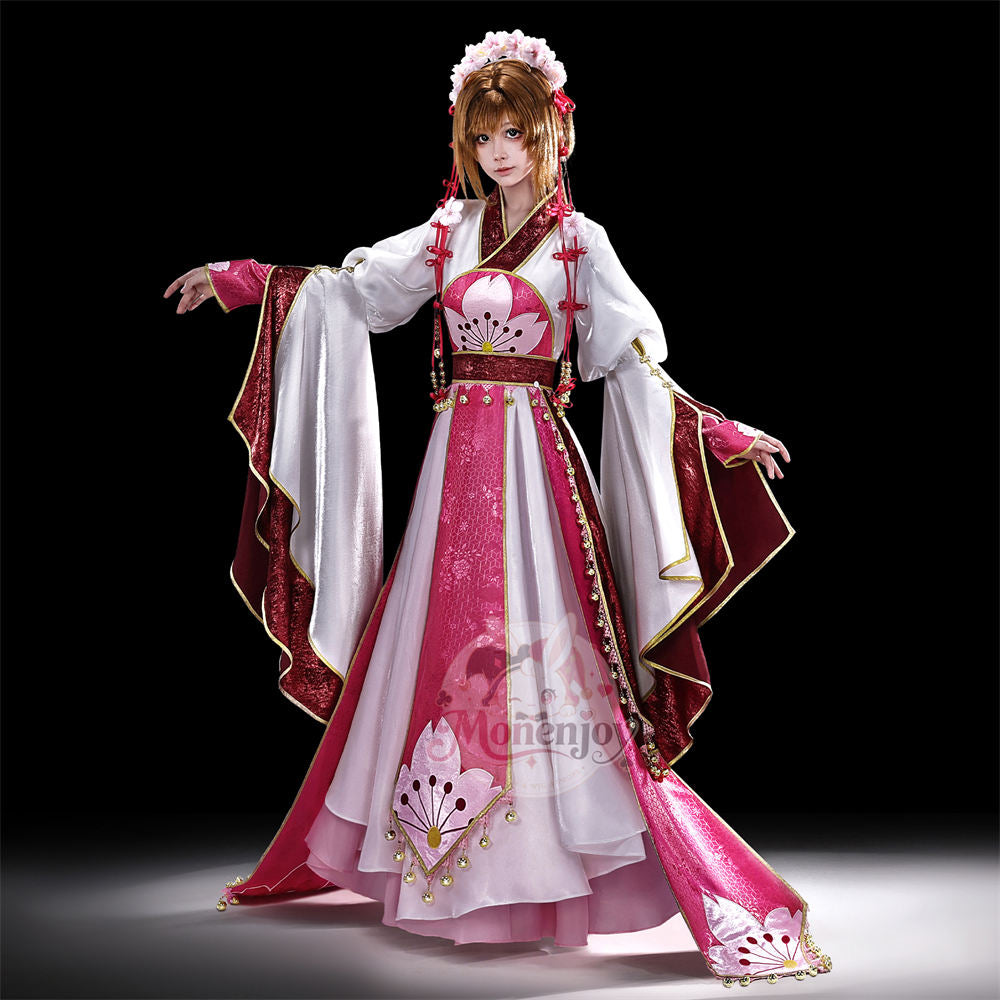 魔法少女まどか☆マギカ 翼-RESERVoir CHRoNiCLE- さくら姫 コスプレ衣装｜サテン・華やかな刺繍のプリンセスドレス｜Monenjoy MONENJOY