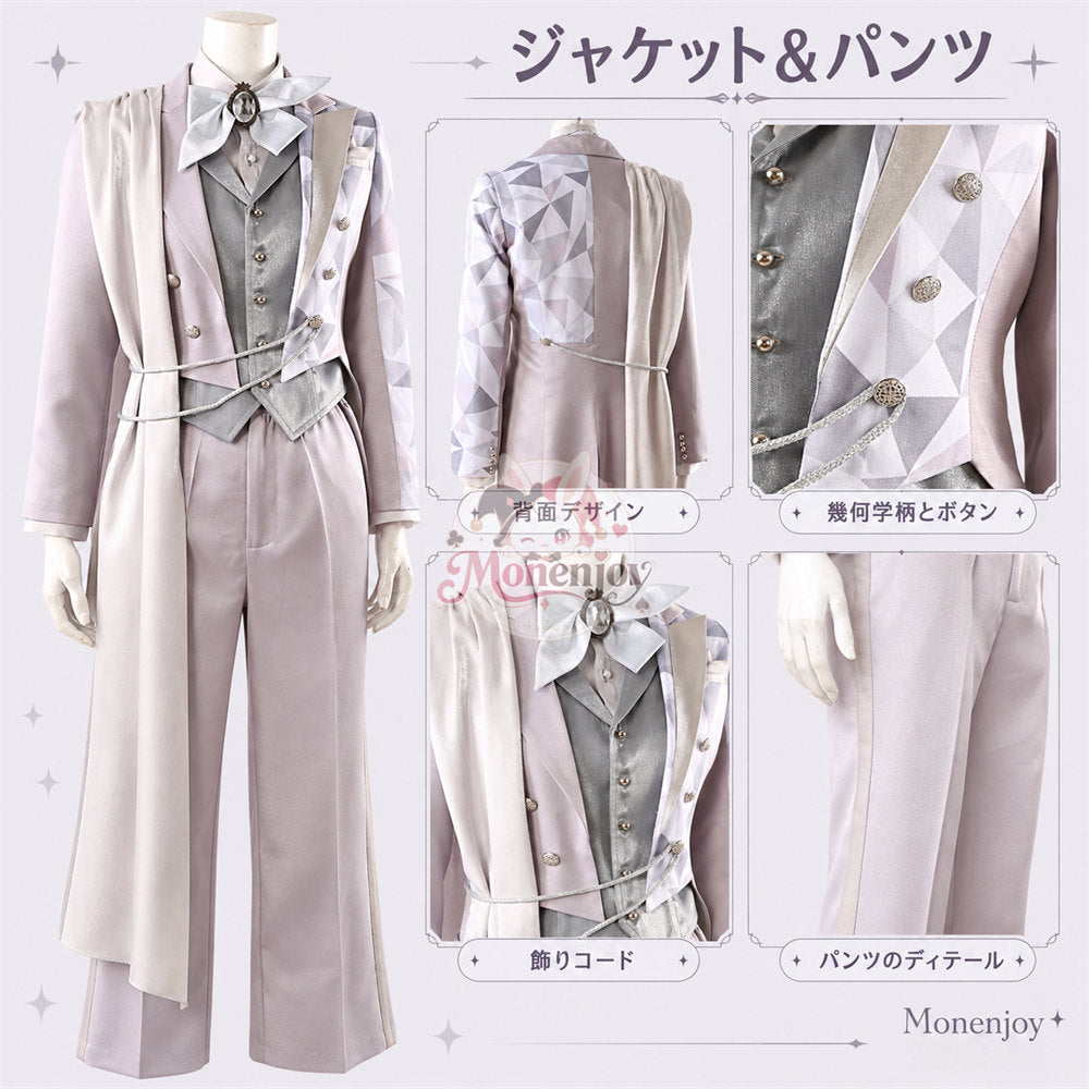 Monenjoy　ツイステ エース・イデア プラチナジャケット コスプレ衣装｜改良版・ 受注制作 舞台服　製造約25ー30日 MONENJOY