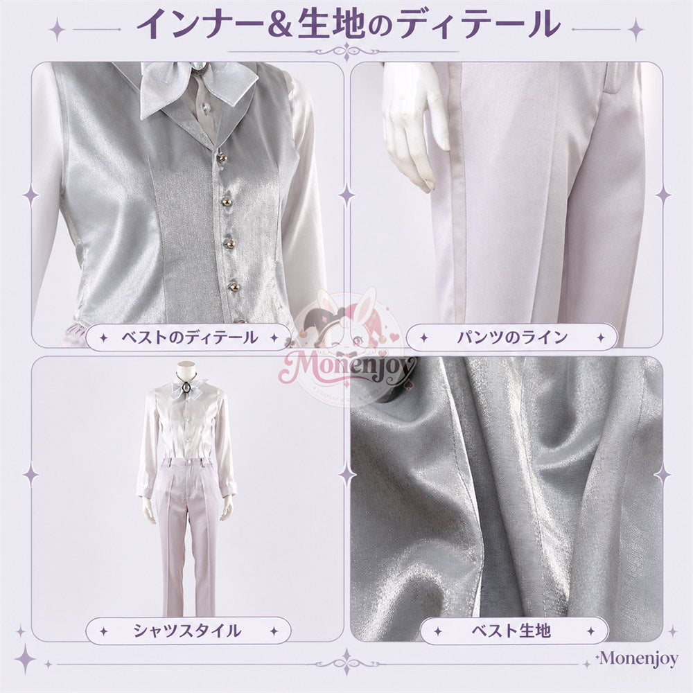 Monenjoy　ツイステ エース・イデア プラチナジャケット コスプレ衣装｜改良版・ 受注制作 舞台服　製造約25ー30日 MONENJOY