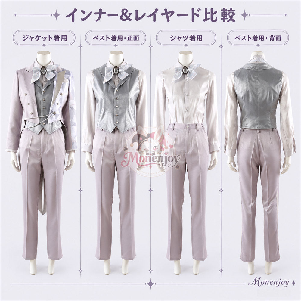 Monenjoy　ツイステ エース・イデア プラチナジャケット コスプレ衣装｜改良版・ 受注制作 舞台服　製造約25ー30日 MONENJOY