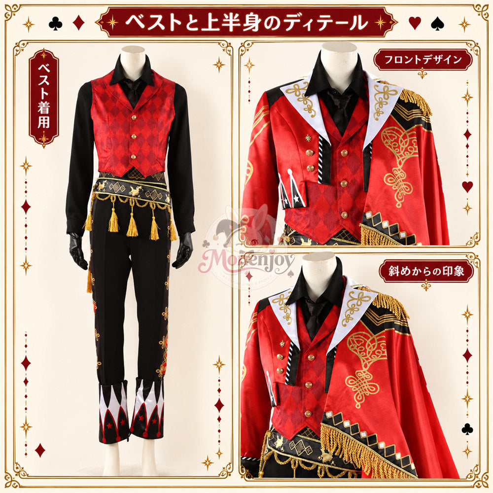 Monenjoy　ツイステ エース プレイフル・ドレス コスプレ衣装｜2023ハロウィーン  受注制作  舞台服　製造約25ー30日 MONENJOY