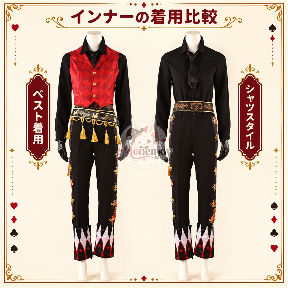 Monenjoy　ツイステ エース プレイフル・ドレス コスプレ衣装｜2023ハロウィーン  受注制作  舞台服　製造約25ー30日 MONENJOY