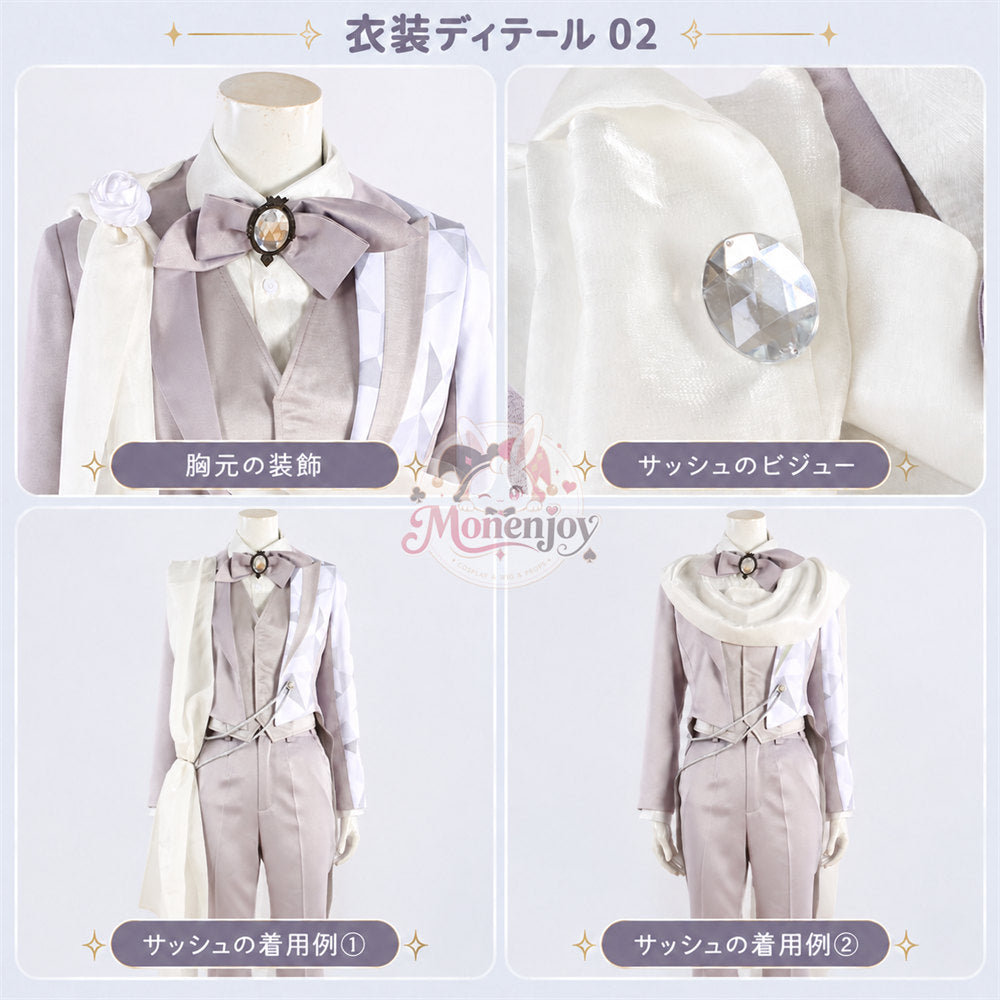 Monenjoy　ツイステ Disney100 プラチナジャケット コスプレ衣装 ハーツラビュル寮  受注制作 舞台服　製造約25ー30日