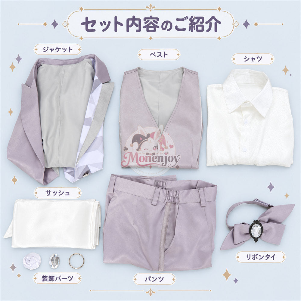 Monenjoy　ツイステ Disney100 プラチナジャケット コスプレ衣装 ハーツラビュル寮  受注制作 舞台服　製造約25ー30日