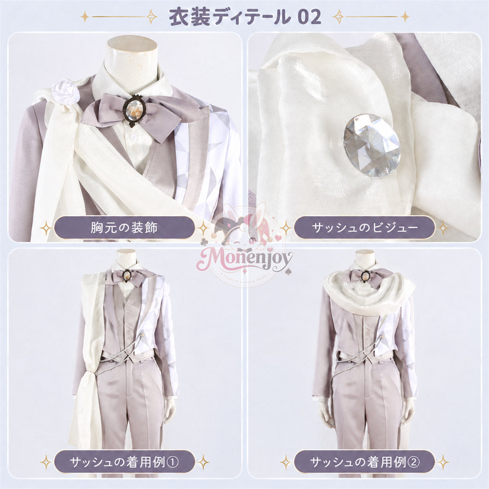 Monenjoy　ツイステ Disney100 プラチナジャケット コスプレ衣装 ハーツラビュル寮  受注制作 舞台服　製造約25ー30日