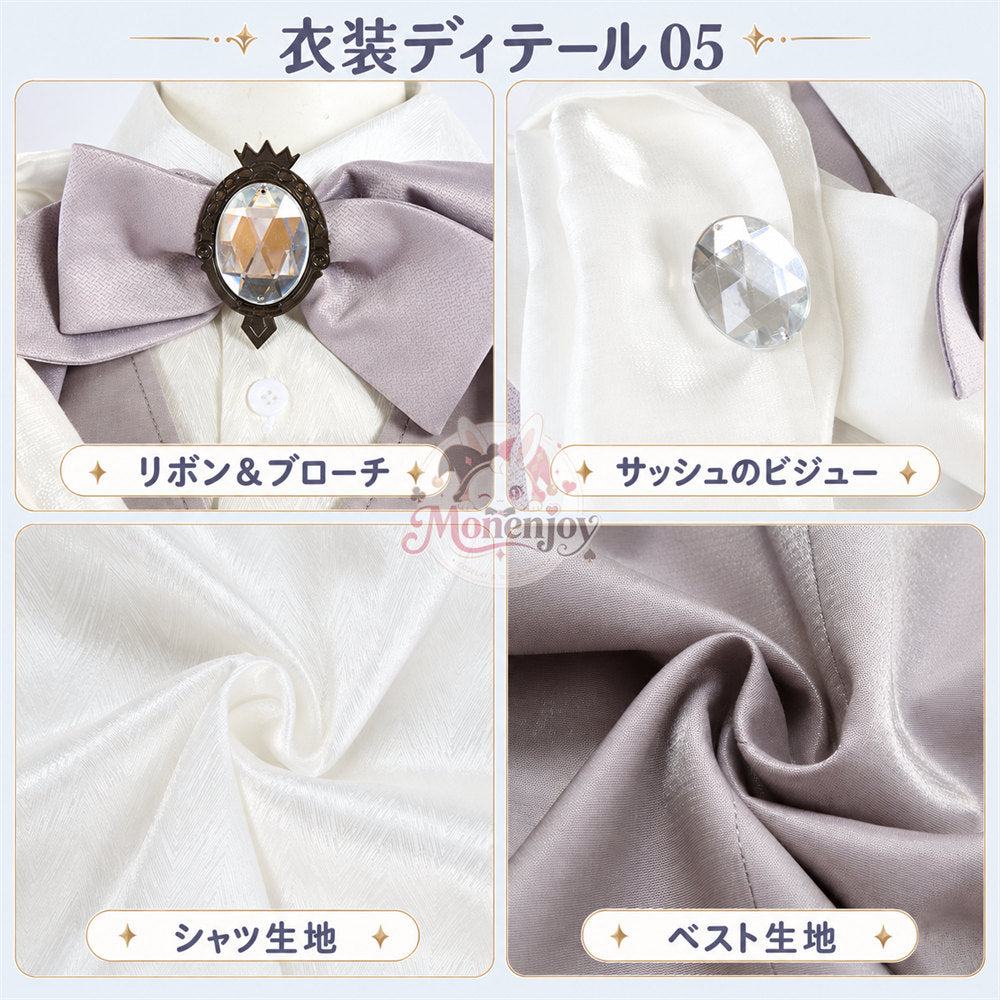 Monenjoy　ツイステ Disney100 プラチナジャケット コスプレ衣装 ハーツラビュル寮  受注制作 舞台服　製造約25ー30日