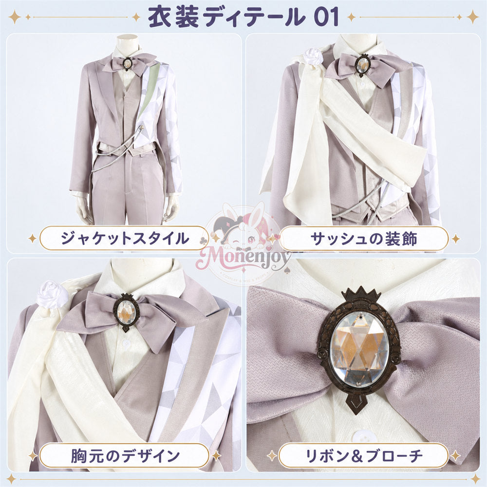 Monenjoy　ツイステ Disney100 プラチナジャケット コスプレ衣装 ハーツラビュル寮  受注制作 舞台服　製造約25ー30日