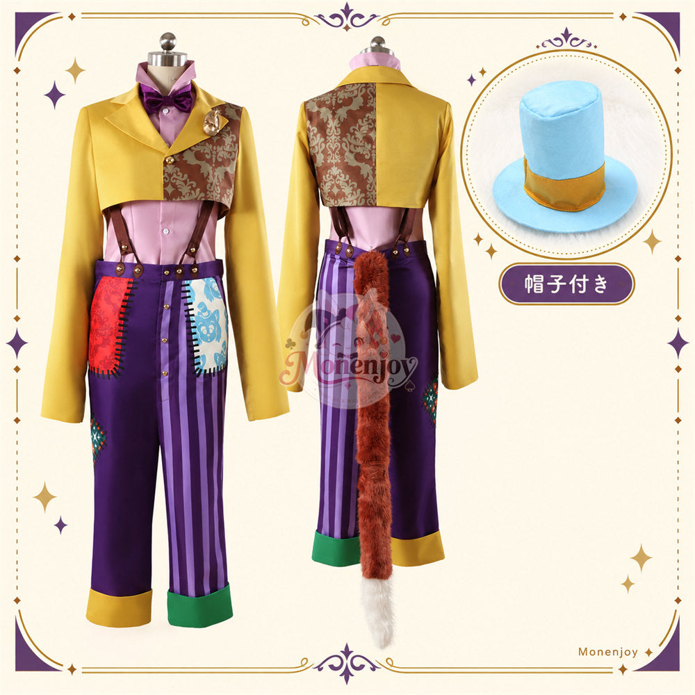Monenjoy　ツイステ gidel　ギデル プレイフルランド コスプレ衣装　ギデル　Playful Land　｜帽子付き・受注制作  舞台服　製造約25ー30日