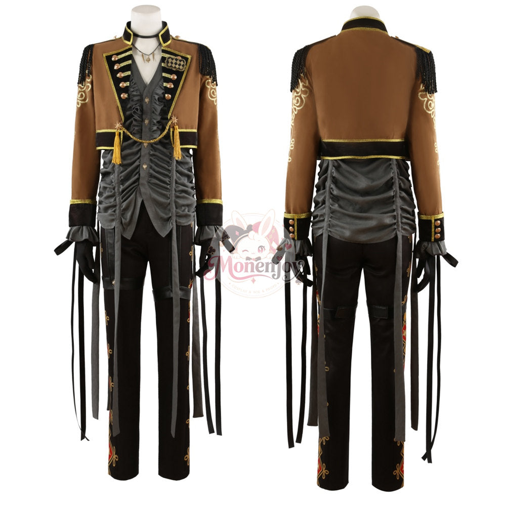 Monenjoy　ツイステ レオナ・キングスカラー  プレイフル・ドレス コスプレ衣装   2023ハロウィーン コスプレ衣装｜帽子付き・受注制作  舞台服　製造約25ー30日（副本） MONENJOY