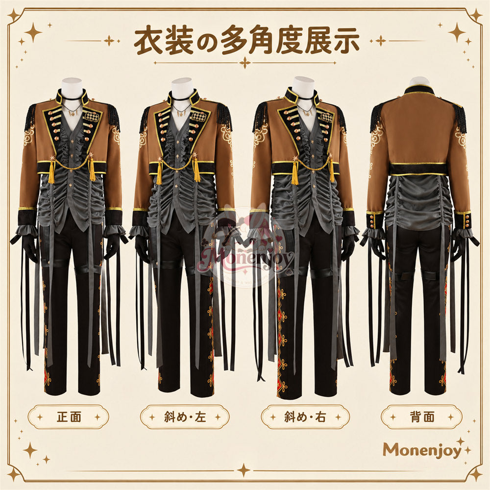 Monenjoy　ツイステ レオナ・キングスカラー  プレイフル・ドレス コスプレ衣装   2023ハロウィーン コスプレ衣装｜帽子付き・受注制作  舞台服　製造約25ー30日（副本） MONENJOY