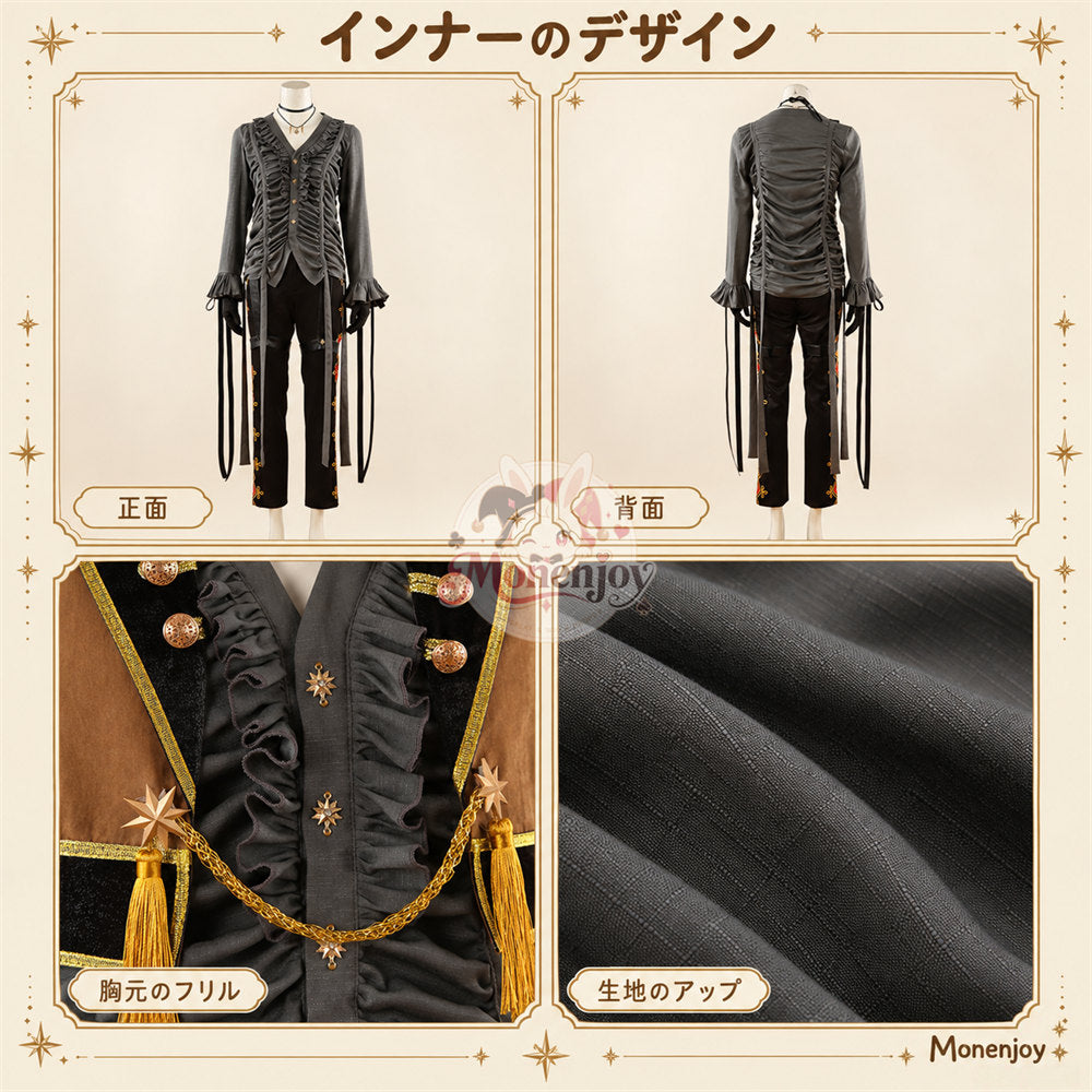 Monenjoy　ツイステ レオナ・キングスカラー  プレイフル・ドレス コスプレ衣装   2023ハロウィーン コスプレ衣装｜帽子付き・受注制作  舞台服　製造約25ー30日（副本） MONENJOY