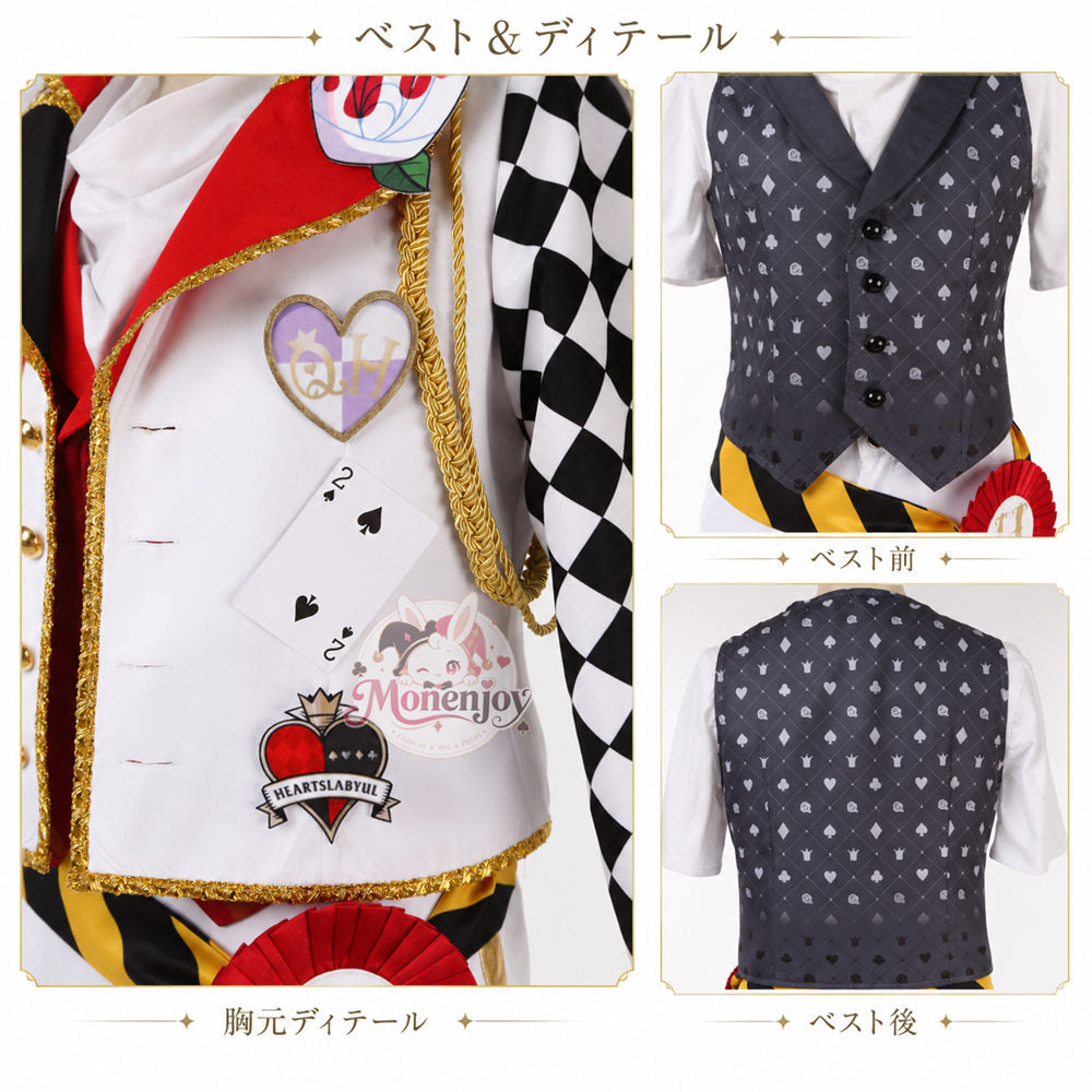 Monenjoy ツイステ ハーツラビュル寮服 デュース・スペード コスプレ衣装 deuce｜  オーダーメイド対応　舞台服）