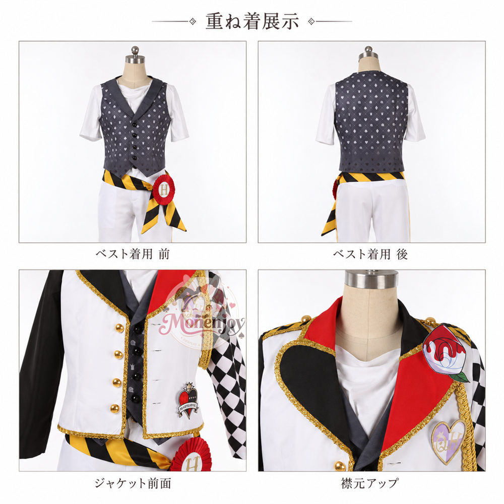 Monenjoy ツイステ ハーツラビュル寮服 デュース・スペード コスプレ衣装 deuce｜  オーダーメイド対応　舞台服）