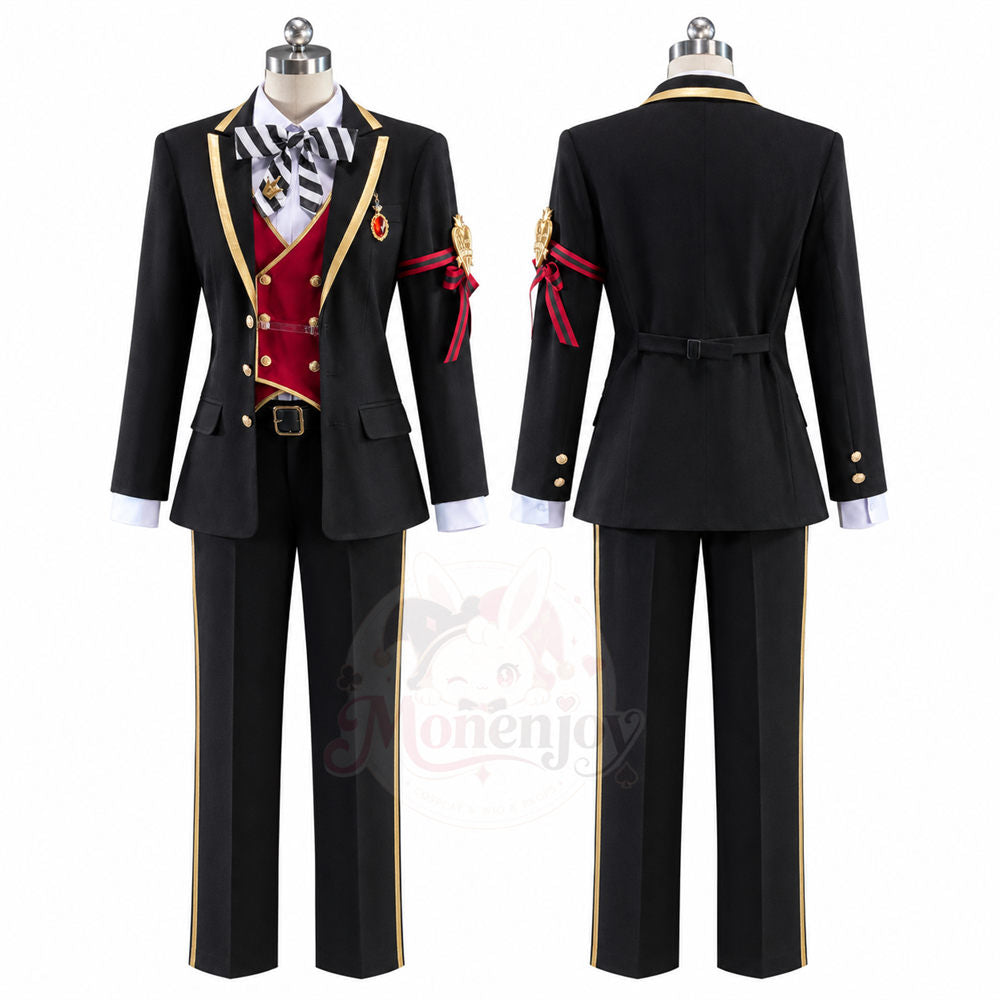 Monenjoy　ツイステ リドル・ローズハート 寮服　制服　コスチューム　ツイステッドワンダーランド