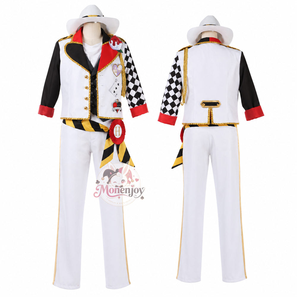 Monenjoy ツイステ ハーツラビュル寮服 トレイ・クローバー  コスプレ衣装 trey ｜  オーダーメイド対応　舞台服）（副本）