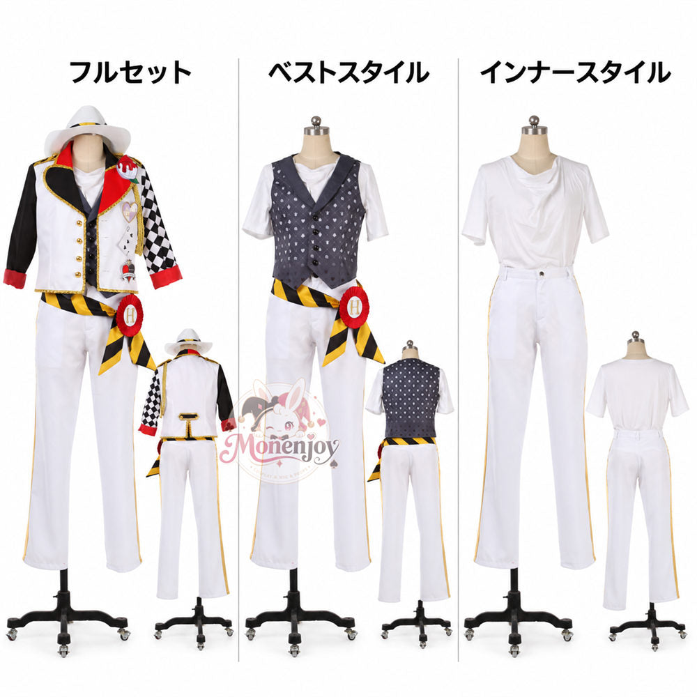 Monenjoy ツイステ ハーツラビュル寮服 トレイ・クローバー  コスプレ衣装 trey ｜  オーダーメイド対応　舞台服）（副本）