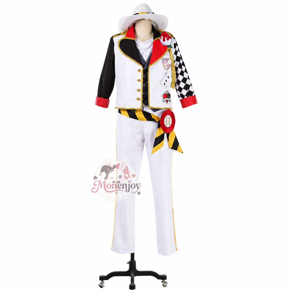 Monenjoy ツイステ ハーツラビュル寮服 トレイ・クローバー  コスプレ衣装 trey ｜  オーダーメイド対応　舞台服）（副本）