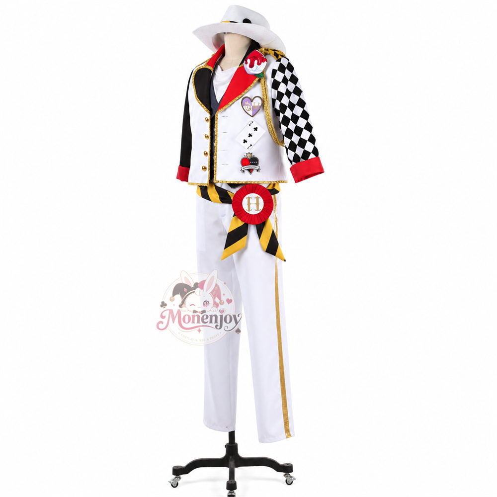 Monenjoy ツイステ ハーツラビュル寮服 トレイ・クローバー  コスプレ衣装 trey ｜  オーダーメイド対応　舞台服）（副本）